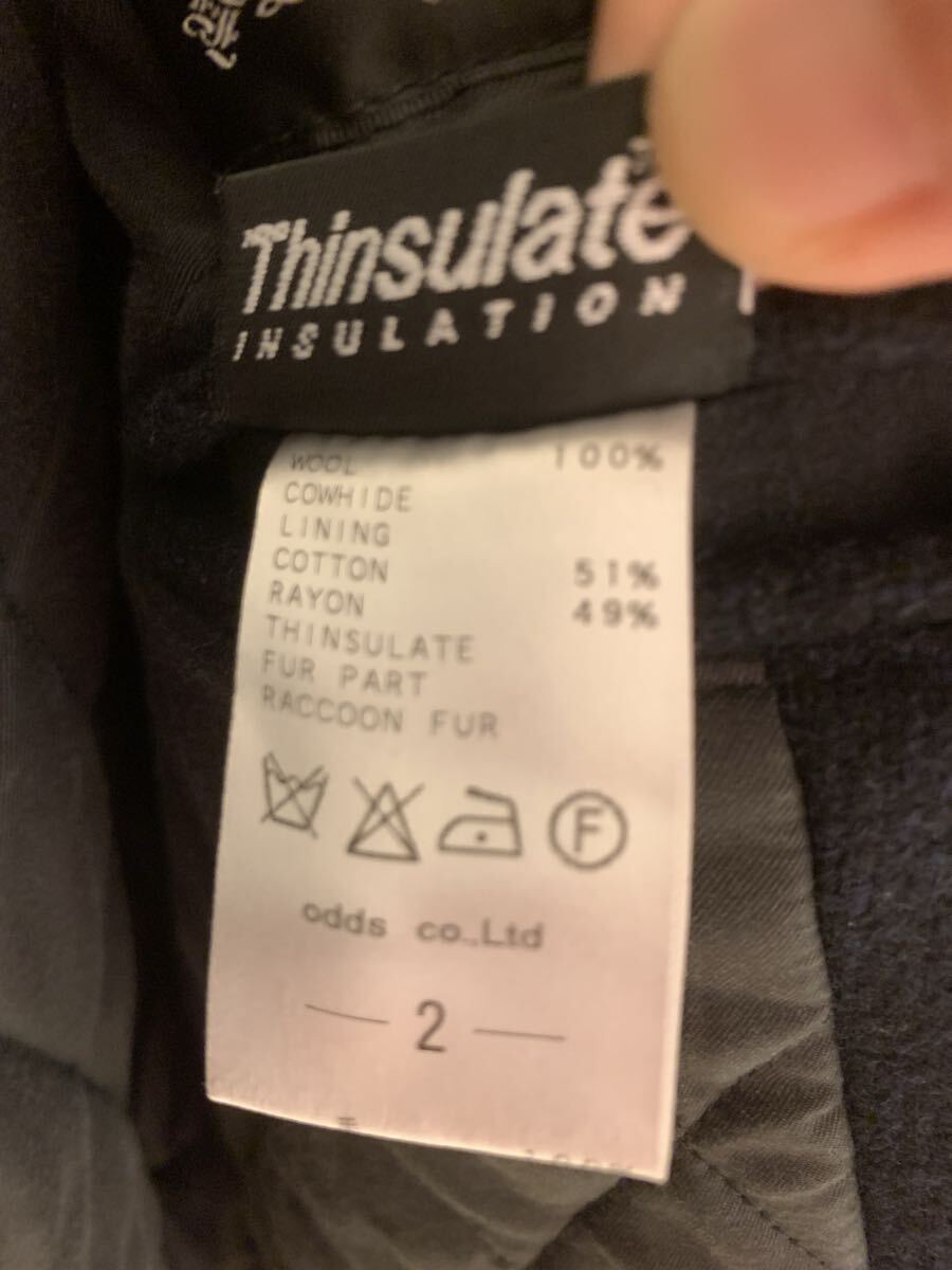 ラウンジリザード LOUNGE LIZARD ショート ダッフル コート ジャケット ブルゾン ファクトタム ステュディオス ナンバーナイン プレッジ GB_画像8