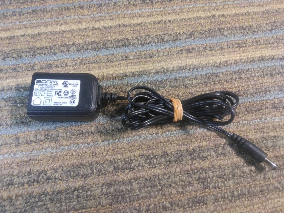 ZOOM zoom оригинальный AD-16A/D DC9V 500mA AC адаптор центральный минус 