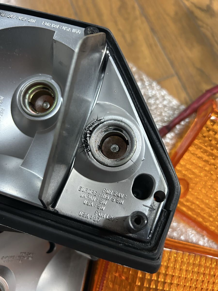 ランクル70 純正　 サイドウインカー左右セット　ライセンスプレート　 当時物 _画像7