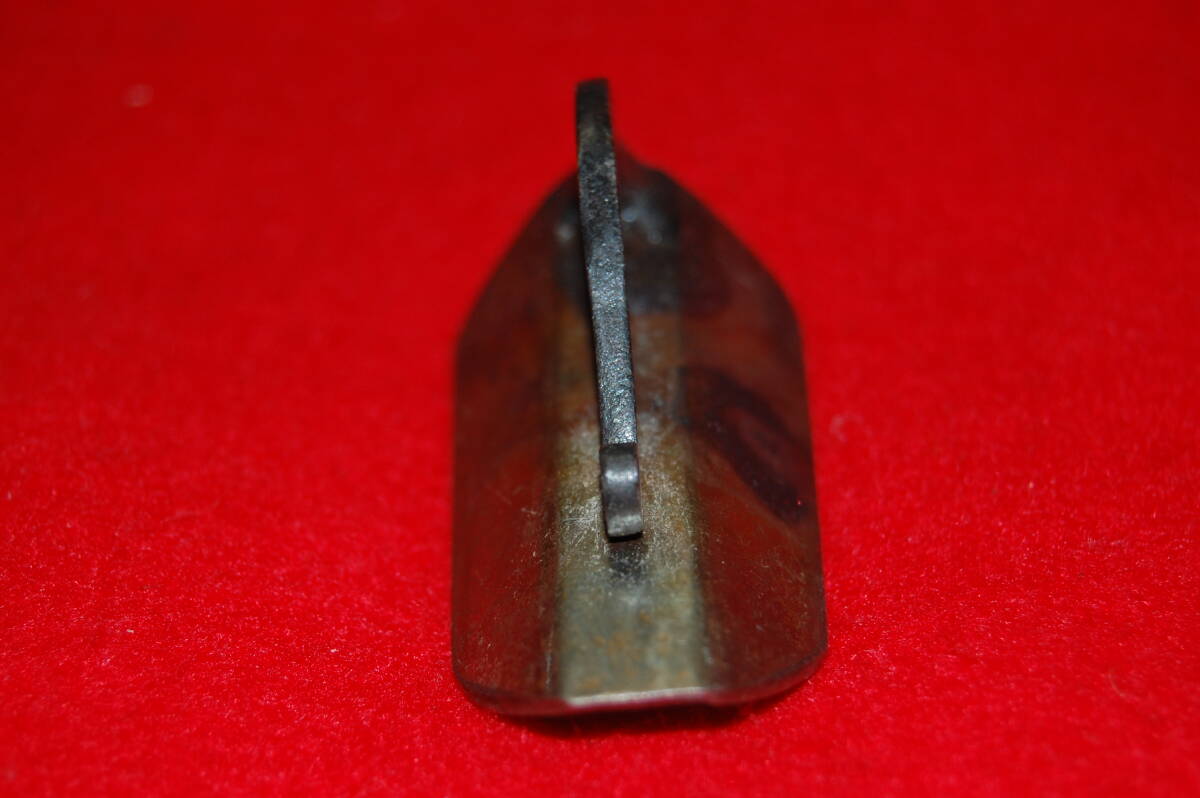 【最後の1丁】秋武作ステンツマミ角面引鏝9mm3分巾左官コテつまみ鏝_画像3