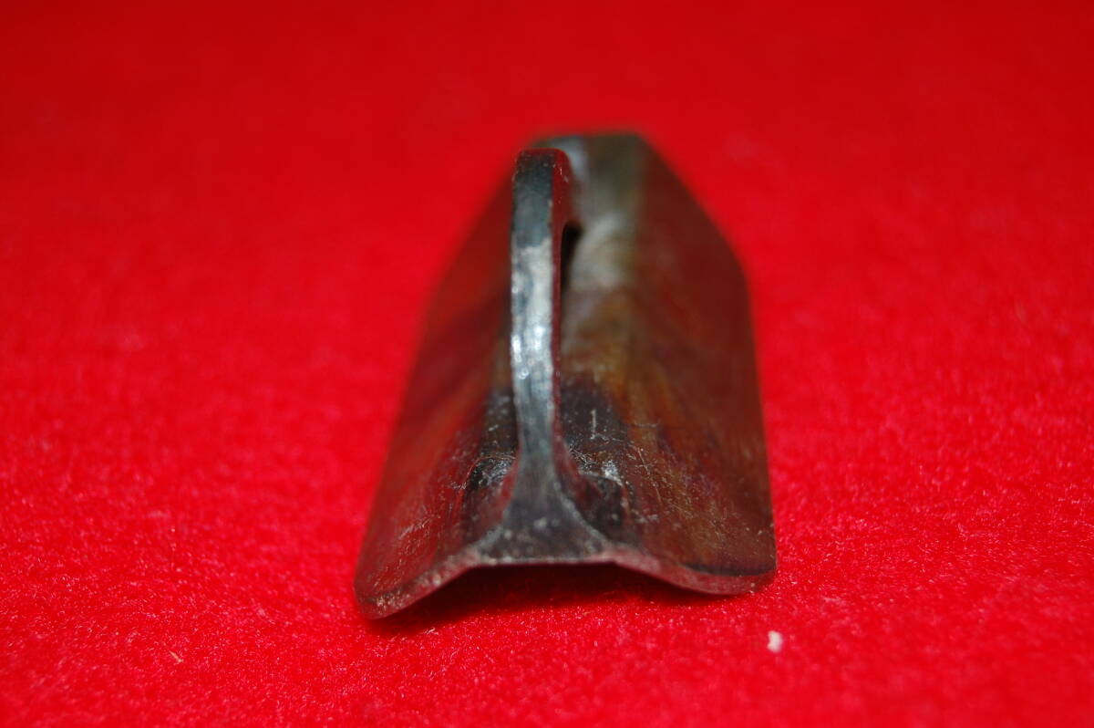 【最後の1丁】秋武作ステンツマミ角面引鏝9mm3分巾左官コテつまみ鏝_画像4