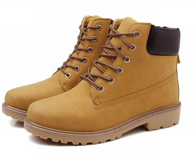  мутон ботинки мужской Work ботинки 2typoe обратная сторона ворсистый casual ботинки кожа обувь обувь гонки выше длинный осень-зима желтый 25.0cm