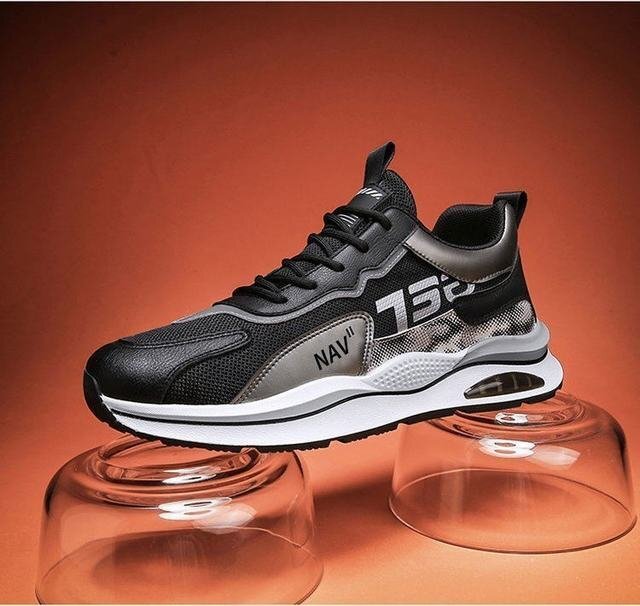  спортивные туфли мужской мужской обувь мужской спортивные туфли бег обувь спортивная обувь мужчина обувь "дышит" 4 сезон двоякое применение ..... черный 26cm