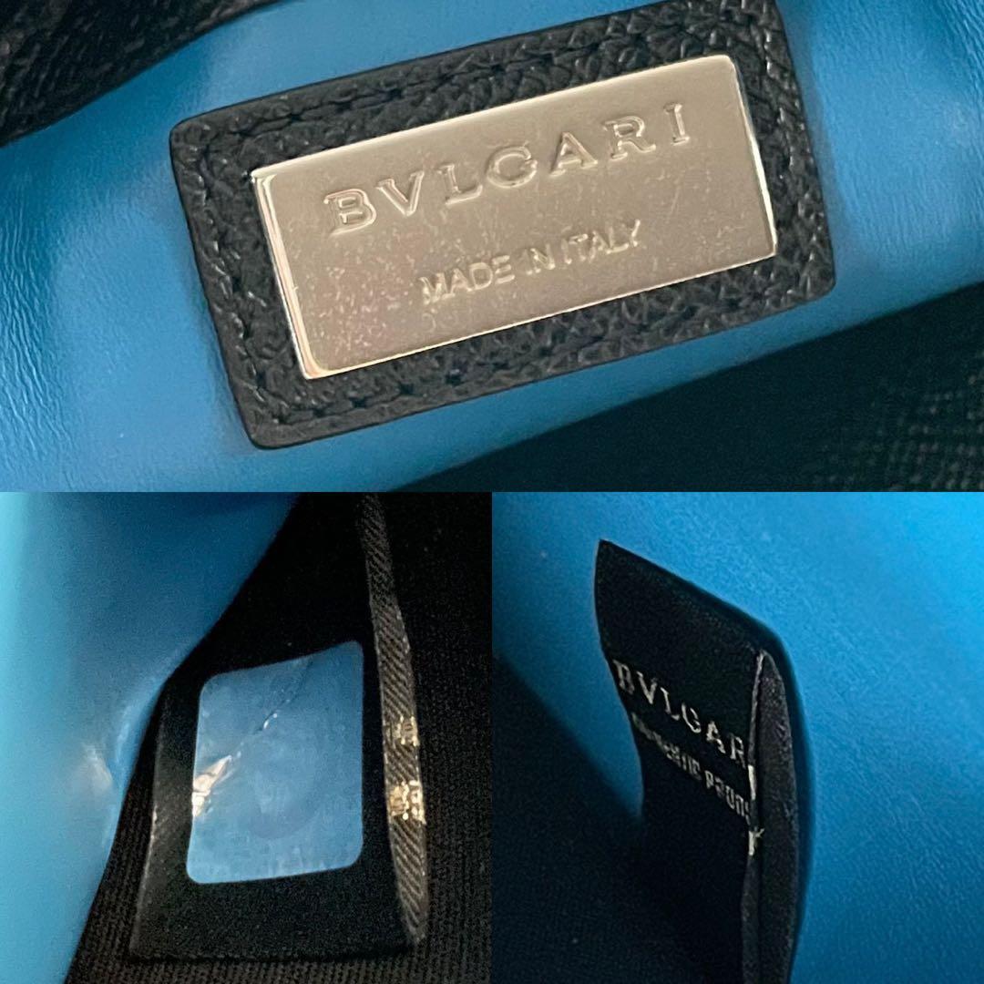  прекрасный товар BVLGARI BVLGARY sakoshu сумка на плечо небольшая сумочка Circle кожа наклонный .. плечо .. ходить на работу бизнес чёрный черный мужской 