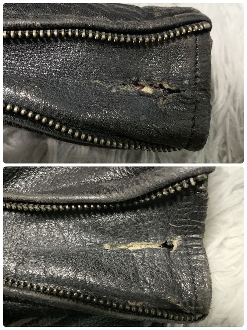 希少 L KUSHITANI クシタニ レザージャケット シングルライダース バイクウェア ワッペン 牛革 本革 カウレザー 黒 ブラック メンズ_画像10