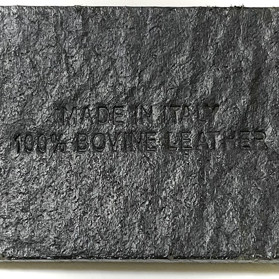 LVC LEVI'S VINTAGE CLOTHING　レザーベルト　ダイヤ型押し/ブラック/イタリア製/牛革　サイズ90/M　　　W219_画像8