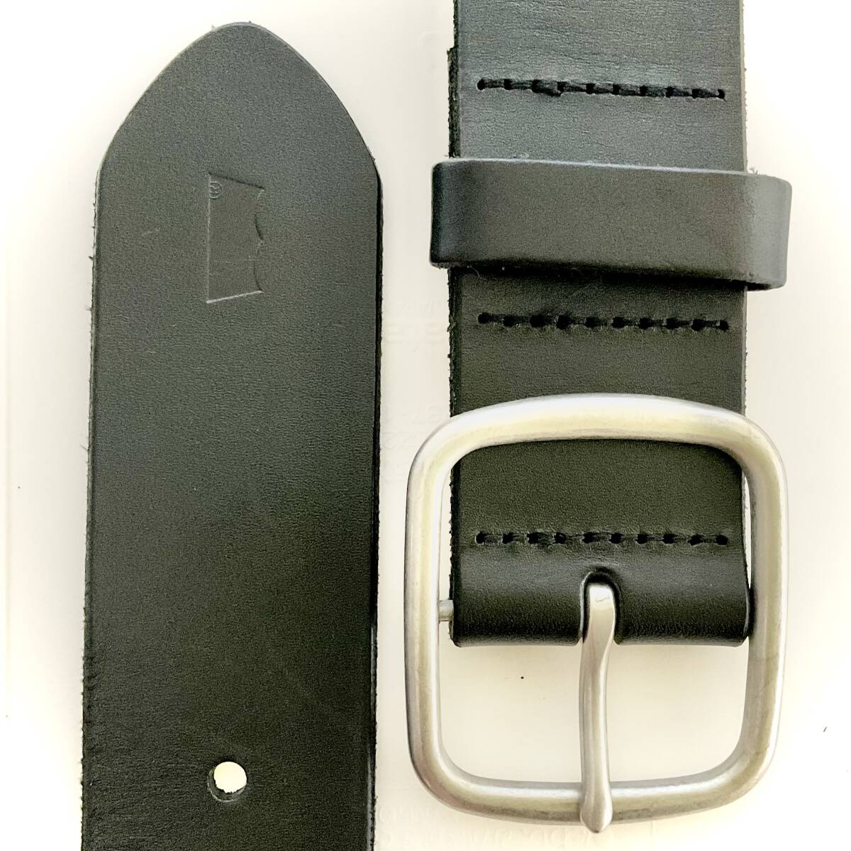 Levi’s　レザーベルト　ブラック/クラシックバックル/フルグレイン/牛革　サイズ95/3８　　　W219_画像1