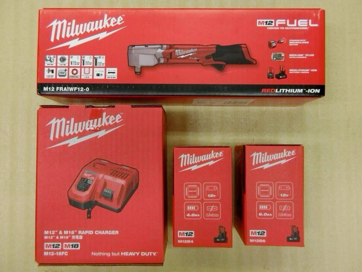 ●○ミルウォーキー １２Ｖ充電式　Ｍ１２アングルインパクトレンチ＋スタートキット（バッテリー、充電器）【新品未開封・送料無料】○●_画像1