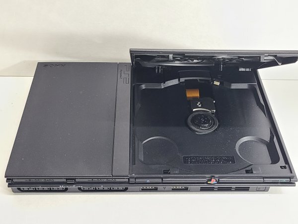 ☆ PS2 ☆ プレイステーション2 SCPH-79000 チャコールブラック 動作品 本体 コントローラー ケーブル 付属 PlayStation2 SONY A13_画像2
