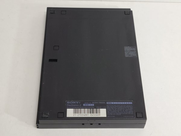 ☆ PS2 ☆ プレイステーション2 SCPH-79000 チャコールブラック 動作品 本体 コントローラー ケーブル 付属 PlayStation2 SONY A13_画像4