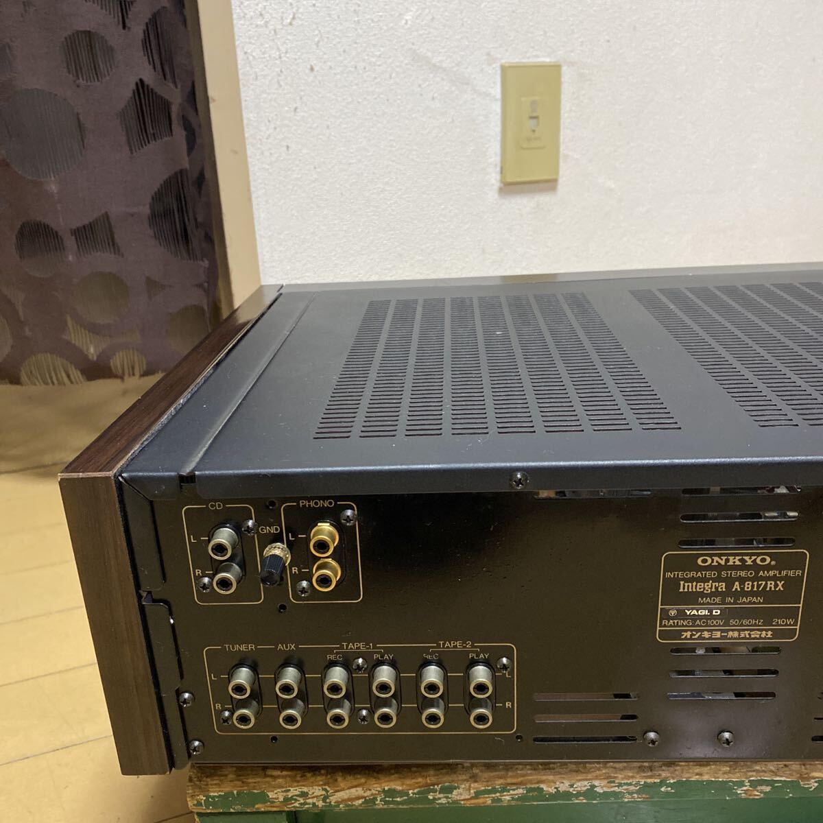 ONKYO プリメインアンプ A-817RX動作品_画像7
