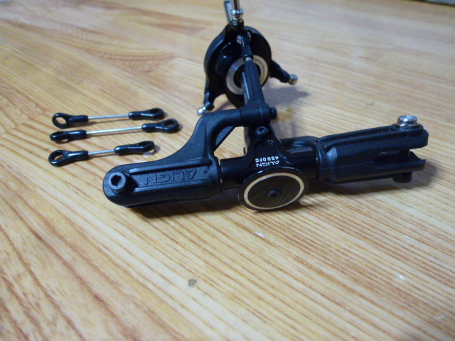 ALIGN製 T-REX450DFC メインローターヘッド一式 中古_画像1