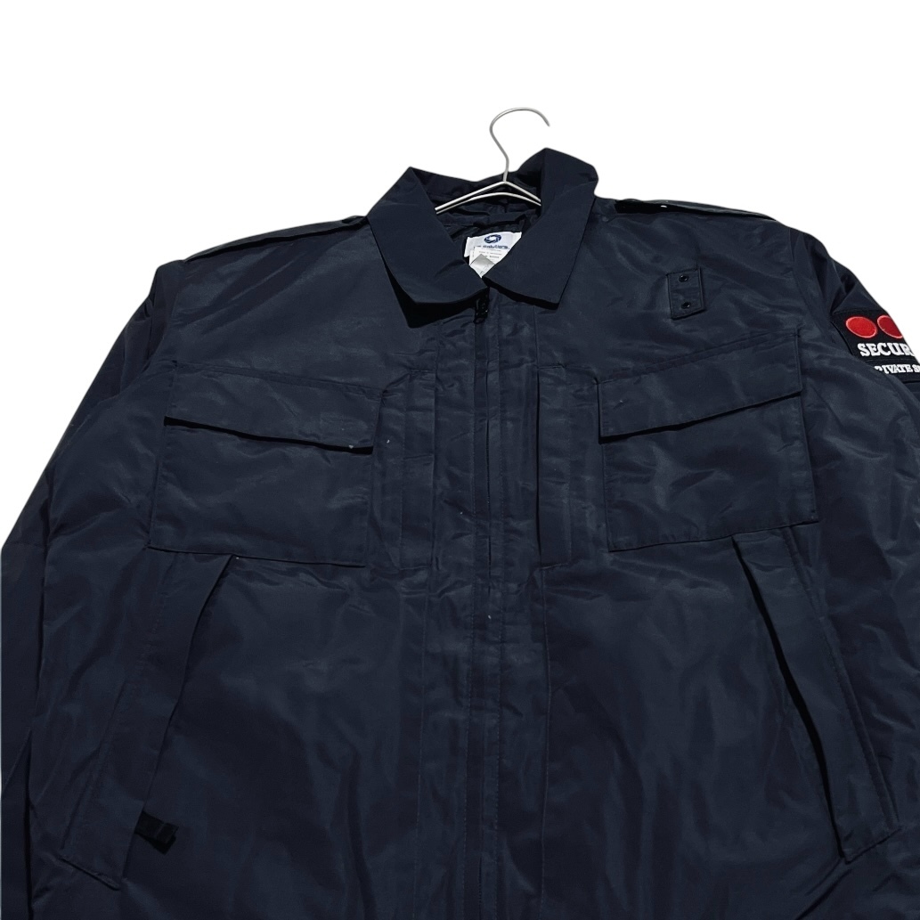 VF ビーエフソリューションズ セキュリタス ワッペン 中綿ジャケット Mサイズ相当 黒 撥水加工キルティングライナーエポーレット_画像5