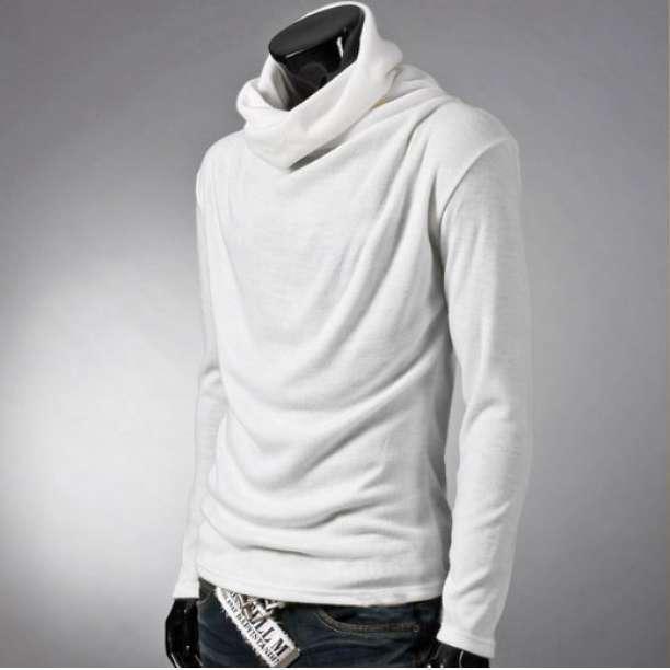 新品秋冬 メンズ アフガン タートルネック 長袖シャツ カットソー ワイン XXL　2XL メンズレディース_画像5