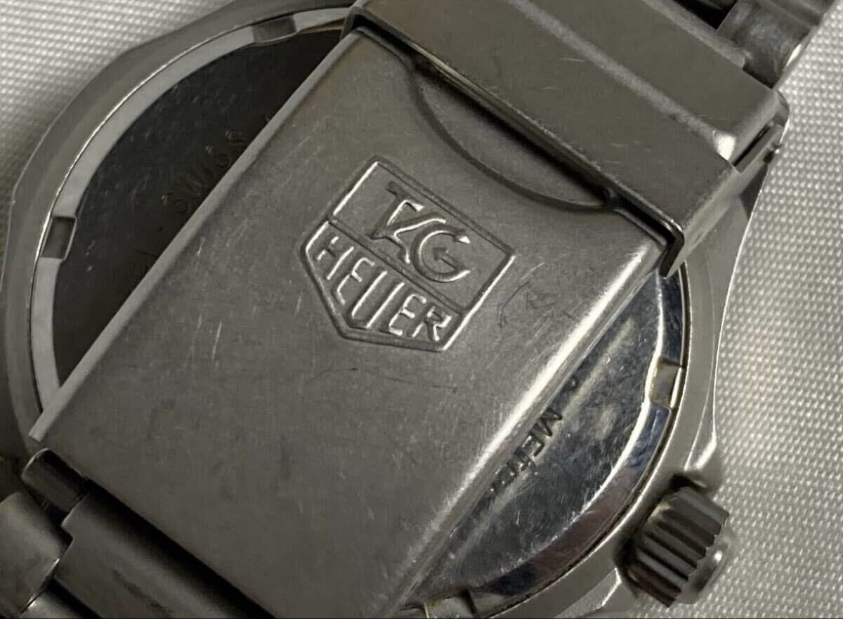 1円 TAG HEUER タグホイヤー 973.013 ダイバー 2000シリーズ 3針デイト 腕時計 クォーツ コマ/ケース付 _画像6
