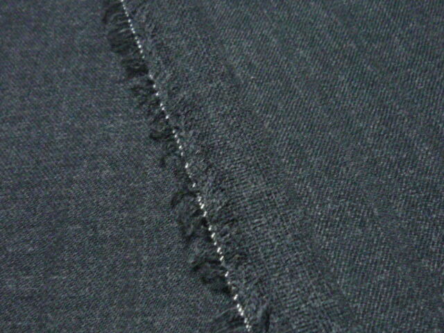 MADE IN ITALY/シャドーストライプ/T/Wチャコールグレー杢/長約5m_画像4