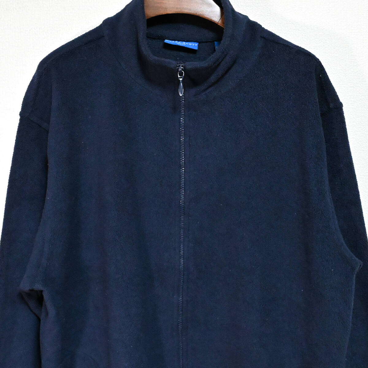 KAREN SCOTT フルジップ フリースジャケット XL ネイビー_画像3