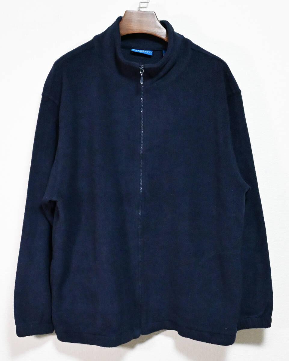 KAREN SCOTT フルジップ フリースジャケット XL ネイビー_画像2