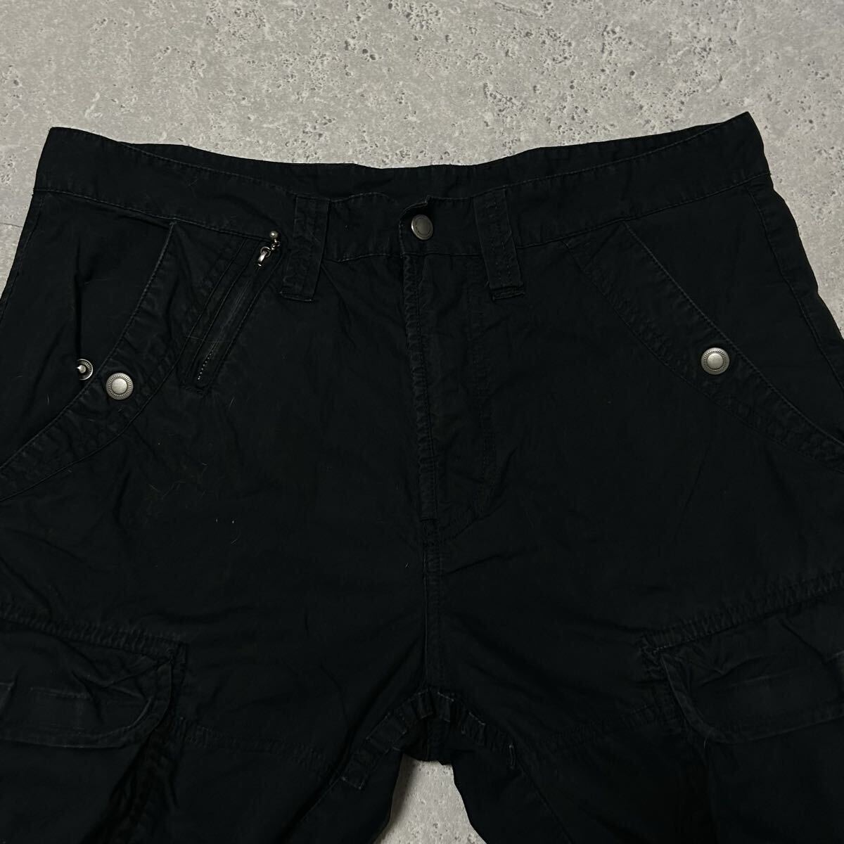 ARMANI EXCHANGE アルマーニ メンズ カーゴパンツ 黒 ブラック FH71007_画像5