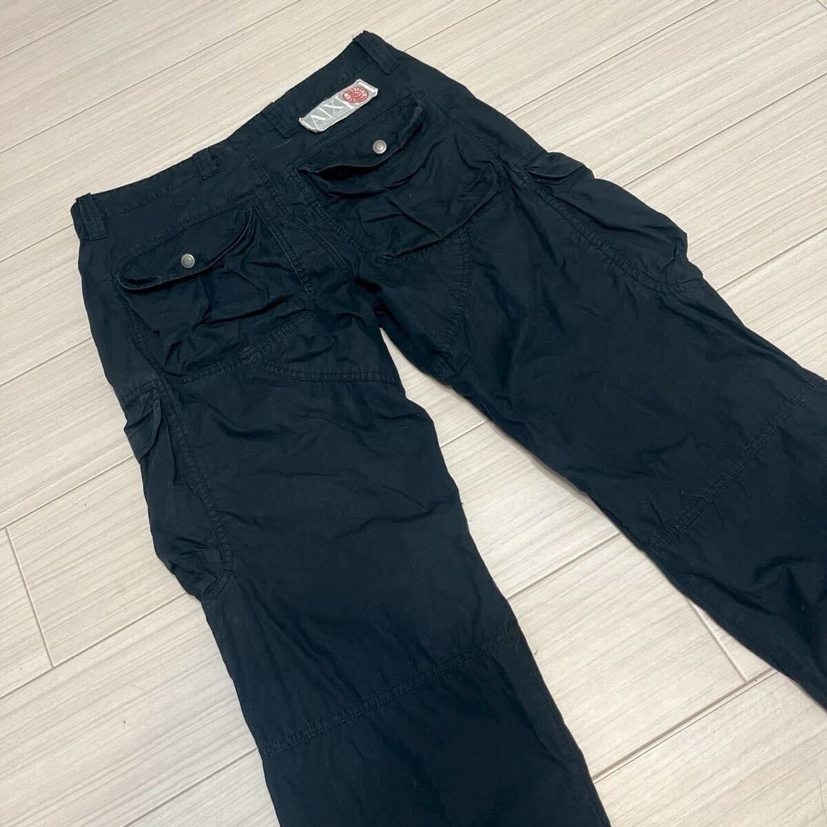 ARMANI EXCHANGE アルマーニ メンズ カーゴパンツ 黒 ブラック FH71007_画像6