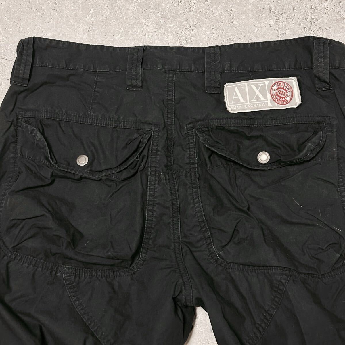 ARMANI EXCHANGE アルマーニ メンズ カーゴパンツ 黒 ブラック FH71007_画像7