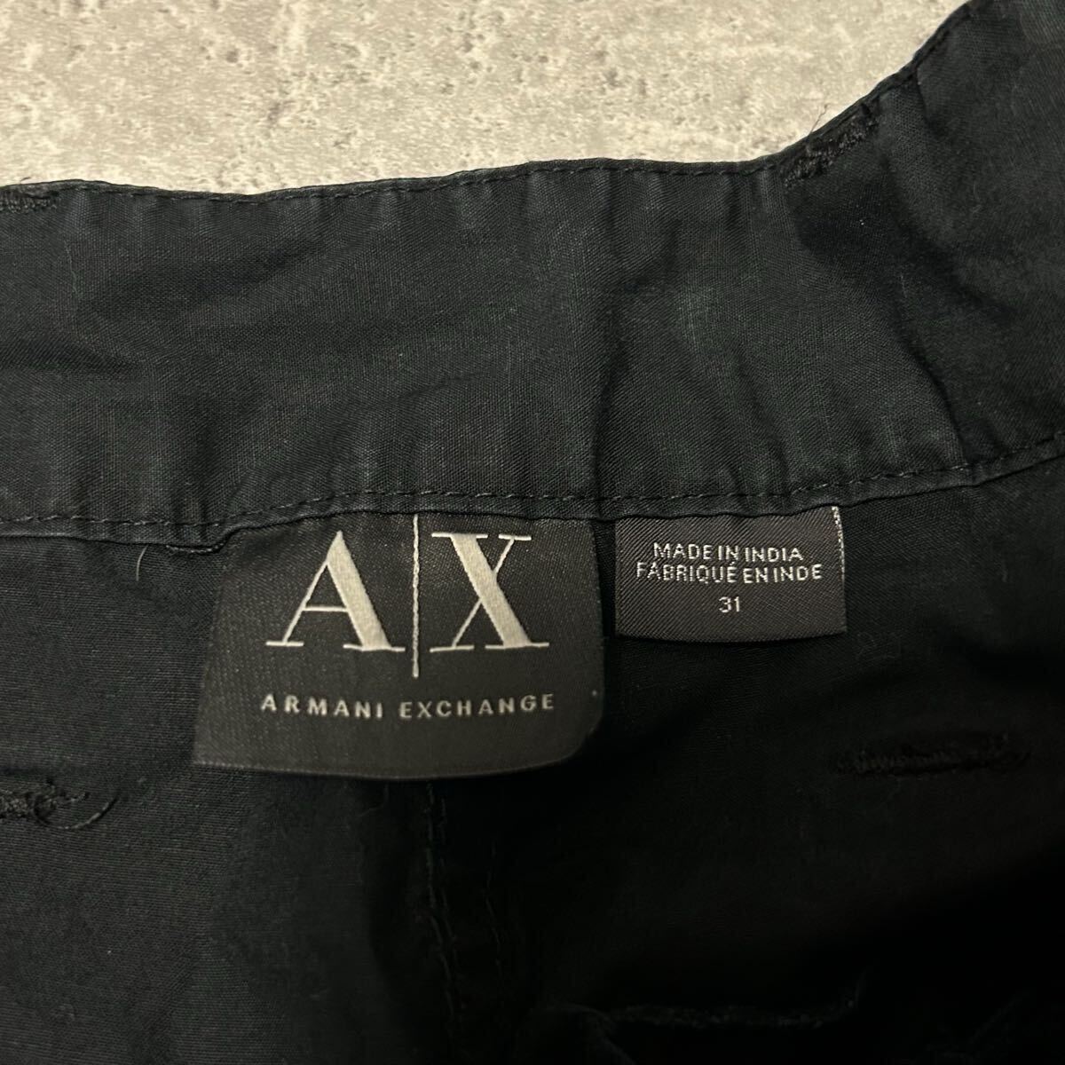 ARMANI EXCHANGE アルマーニ メンズ カーゴパンツ 黒 ブラック FH71007_画像9