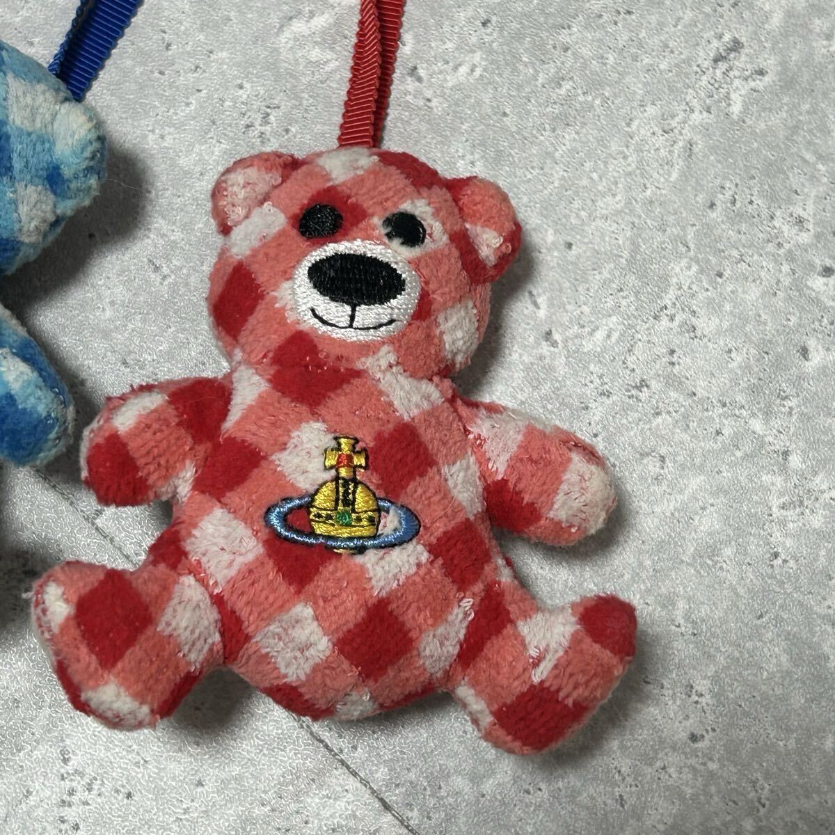 ヴィヴィアンウェストウッド Vivienne Westwood くま ぬいぐるみ マスコット ３つセット キーホルダー ストラップ オーナメント FH711_画像2
