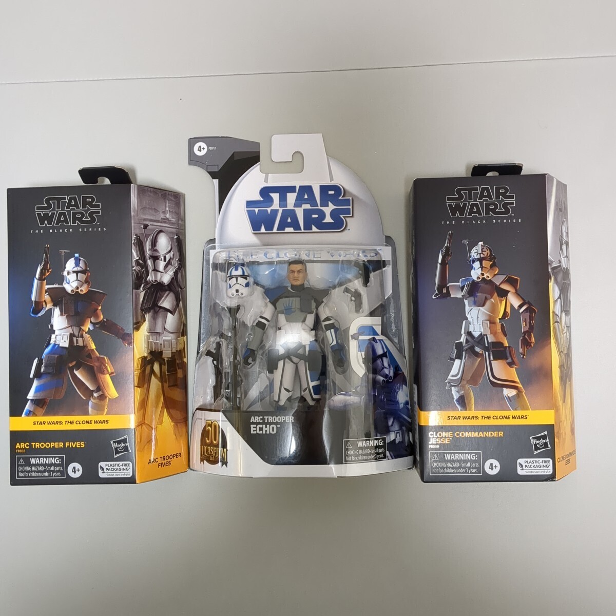 スターウォーズ　ブラックシリーズ　6インチ ARCトルーパーセット　エコー　ファイブス　ジェシー　未開封_画像1