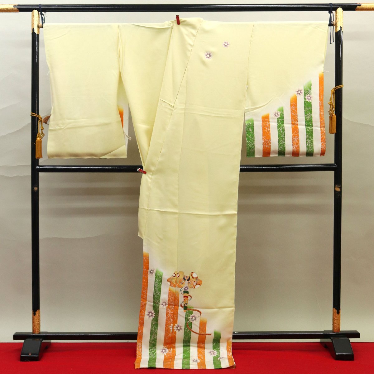 和遊館 EHK554 単衣 いち川 工芸染匠 デザインコンクール出品作品 丹後ちりめん 本加工 高級 訪問着_画像2