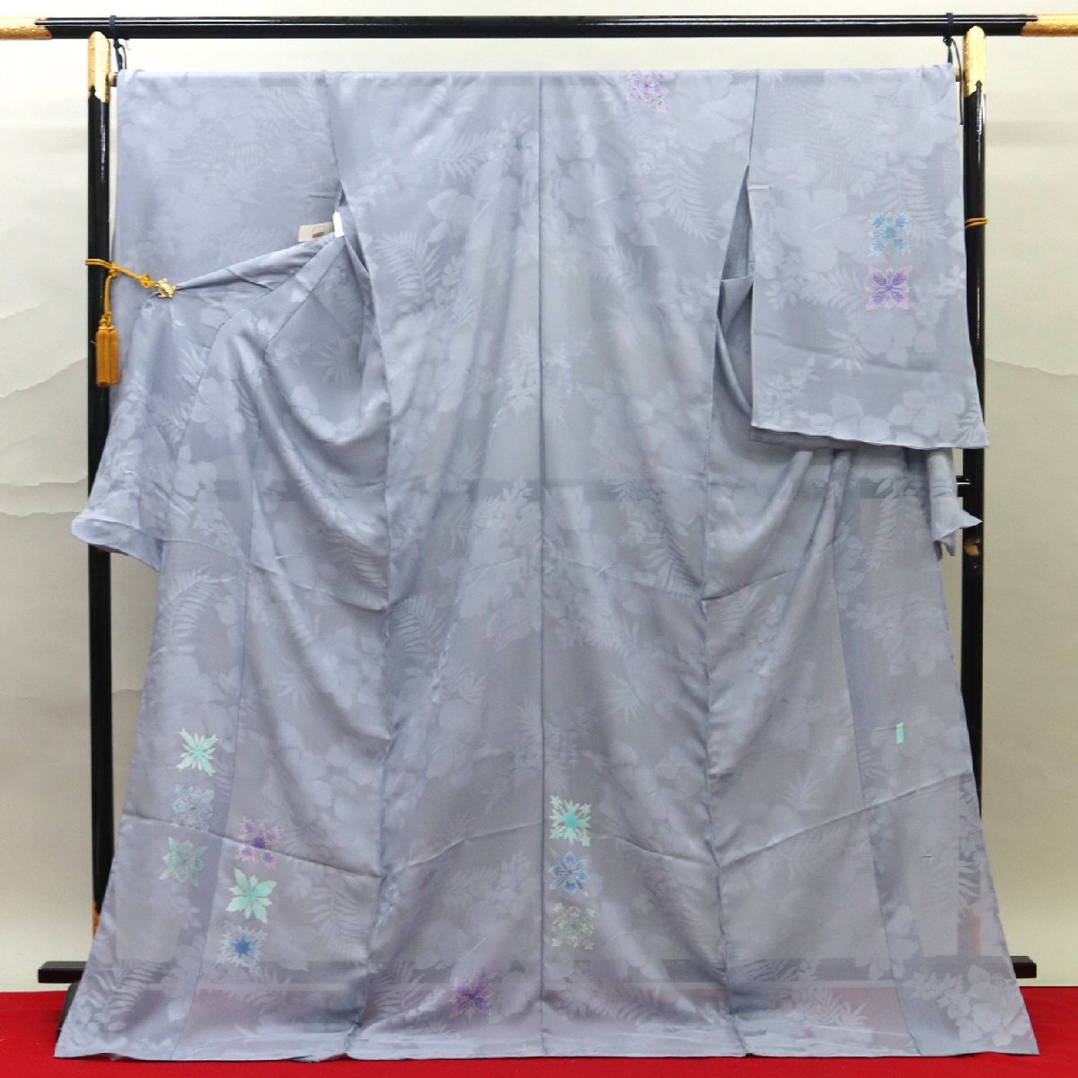 和遊館 EHK552 夏物 単衣 本加賀友禅作家 西野知里 紗織 染め 訪問着 キルト_画像1