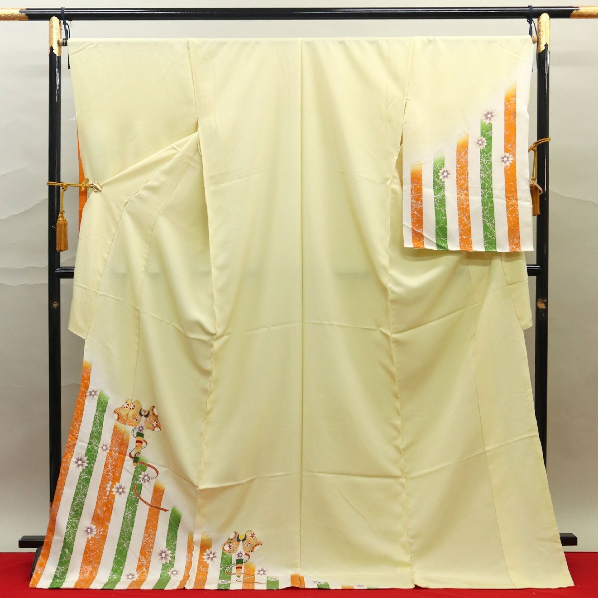 和遊館 EHK554 単衣 いち川 工芸染匠 デザインコンクール出品作品 丹後ちりめん 本加工 高級 訪問着_画像1