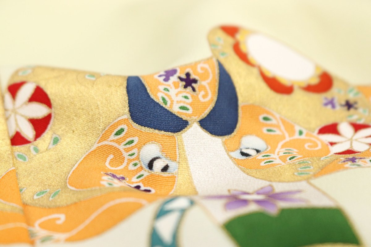 和遊館 EHK554 単衣 いち川 工芸染匠 デザインコンクール出品作品 丹後ちりめん 本加工 高級 訪問着_画像4