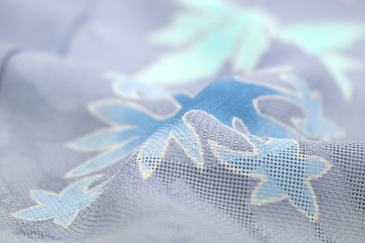 和遊館 EHK552 夏物 単衣 本加賀友禅作家 西野知里 紗織 染め 訪問着 キルト_画像5