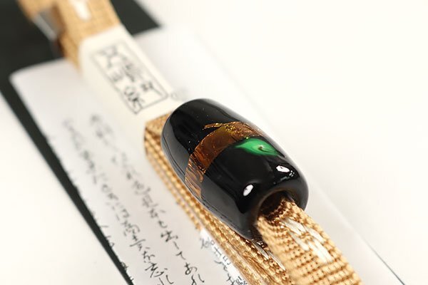 和遊館 SHK202 無形文化財 五嶋紐 三分紐 トンボ玉 帯締め_画像3