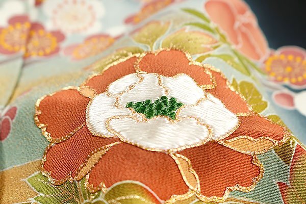 和遊館 EHK553 京友禅作家 松井青々 大塚生地使用 浜ちりめん 高級 黒留袖_画像6