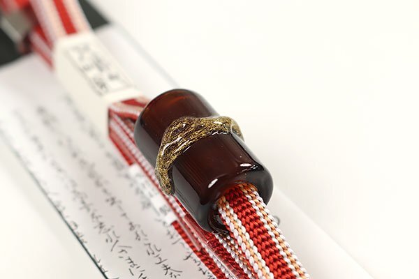 和遊館 SHK203 無形文化財 五嶋紐 三分紐 トンボ玉 帯締め_画像3