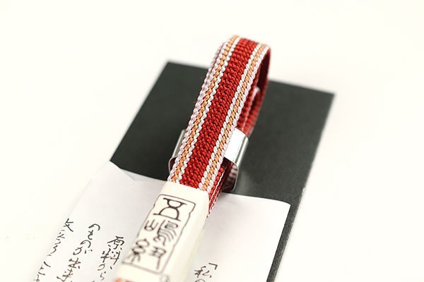 和遊館 SHK203 無形文化財 五嶋紐 三分紐 トンボ玉 帯締め_画像5