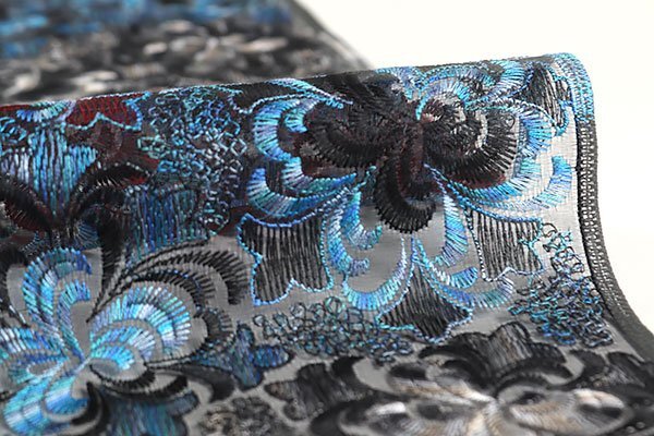 和遊館 KTK1035 先染刺繍 シルク オーガンジー スリーシーズンコート_画像4