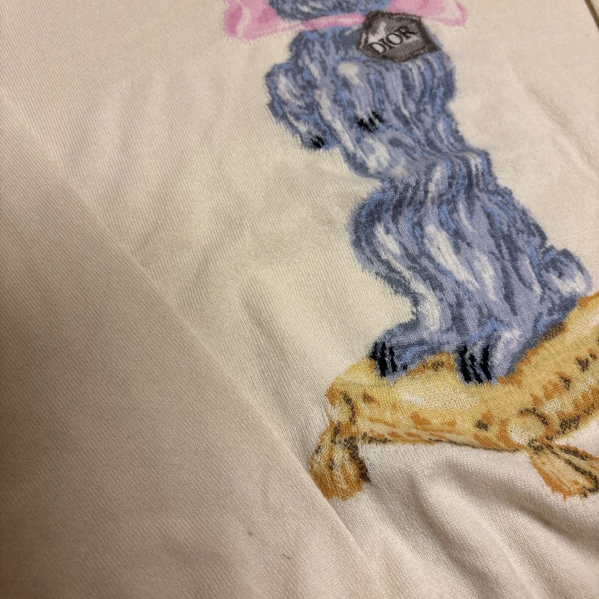 DIOR ディオール 22AW ボビークルーネックカシミアジャカードニットセーター アイボリー/ベージュ 243M635AT460 Lサイズ Knit sweater_画像3