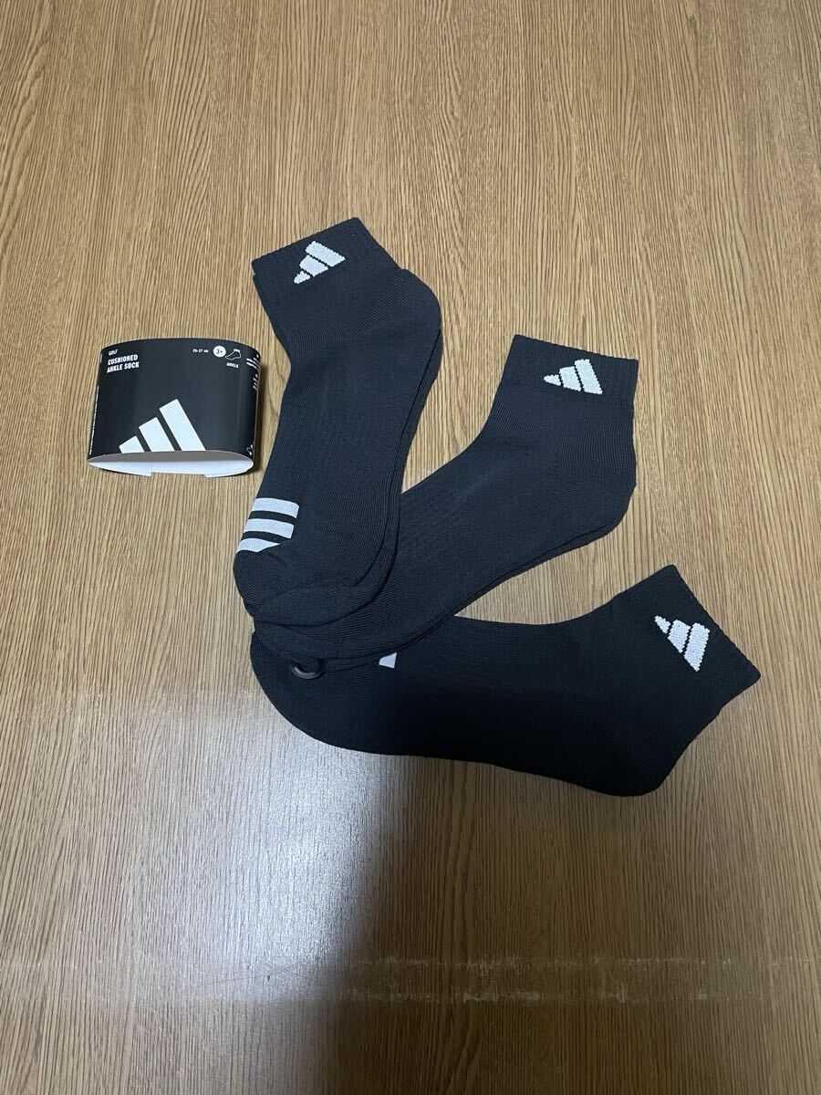 新品未使用　アディダス ゴルフ クッションアンクルソックス 3足セット25-27_画像4