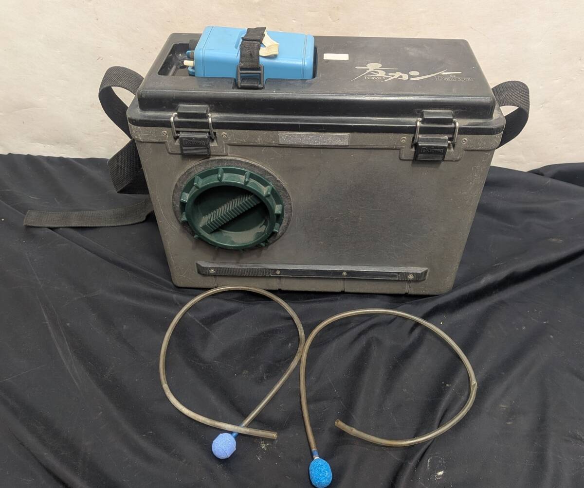 DAIWA Daiwa . can ... жестяная банка ящик для наживки компрессор рабочее состояние подтверждено форель рыбалка айю .. рыболовные снасти рыболовная снасть рыбалка сопутствующие товары 