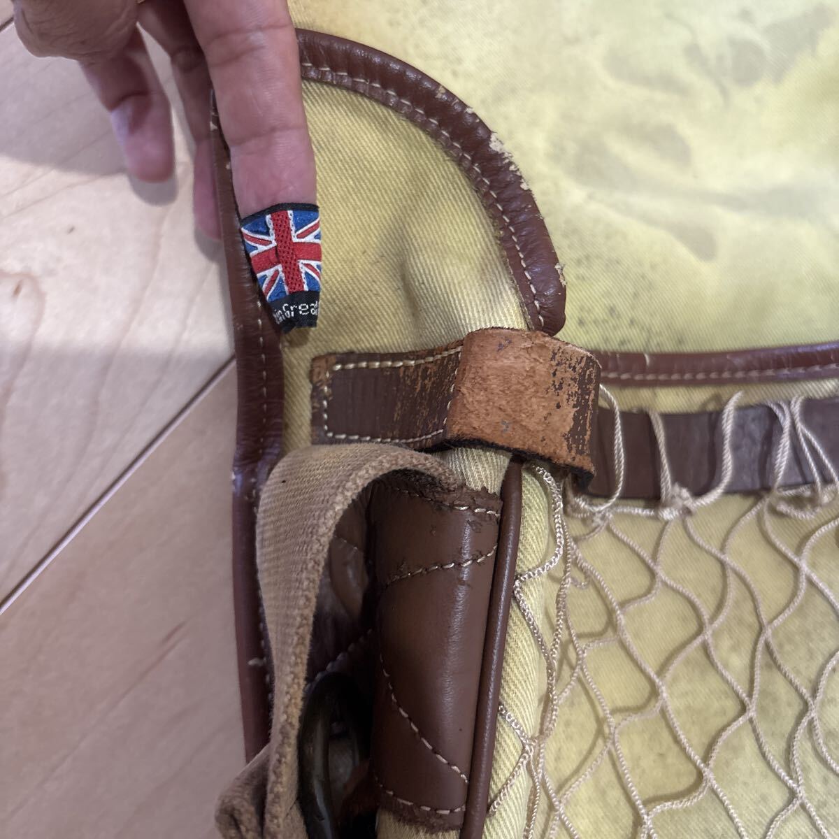 オールド★希少★BARBOUR (バブアー) ARNTON BAG (アーントンバッグ) イングランド製 フィッシャーマン 年代物 ビン ヴィン vintage _画像6