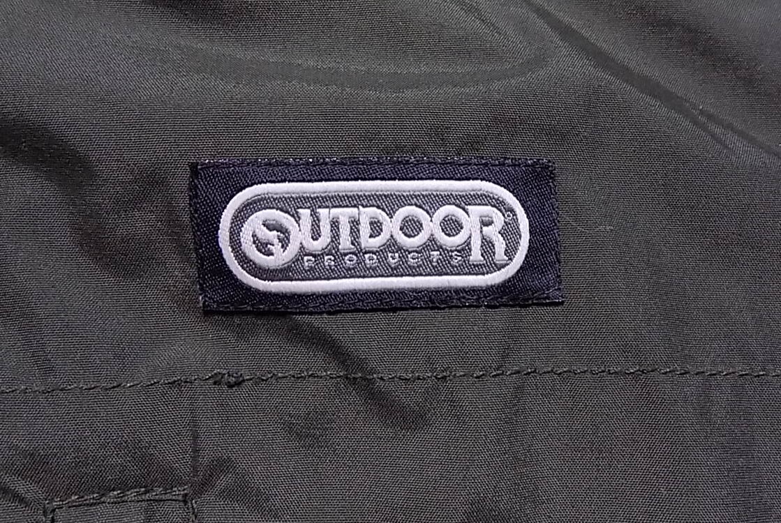 アウトドア 裏メッシュ オリーブ色 ナイロンジャケット L フード収納あり (管上1)_画像6