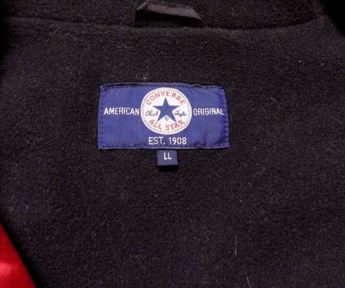 コンバース　オールスター　裏ボア＆フリース　赤ベンチコート LL　_画像4