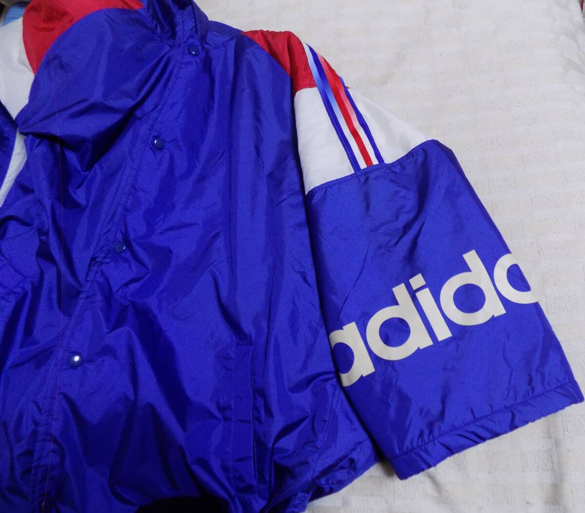  adidas アディダス　総裏ボア 　ドルマンスリーブ　ベンチコート　L 　MADE IN JAPAN_画像6