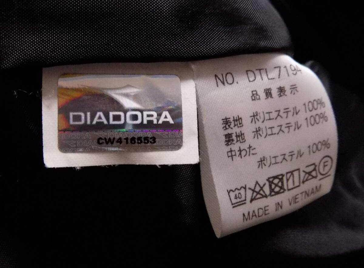 DIADORA ディアドラ　フードと袖がニット　中綿入りパーカー M (管X7）_画像7