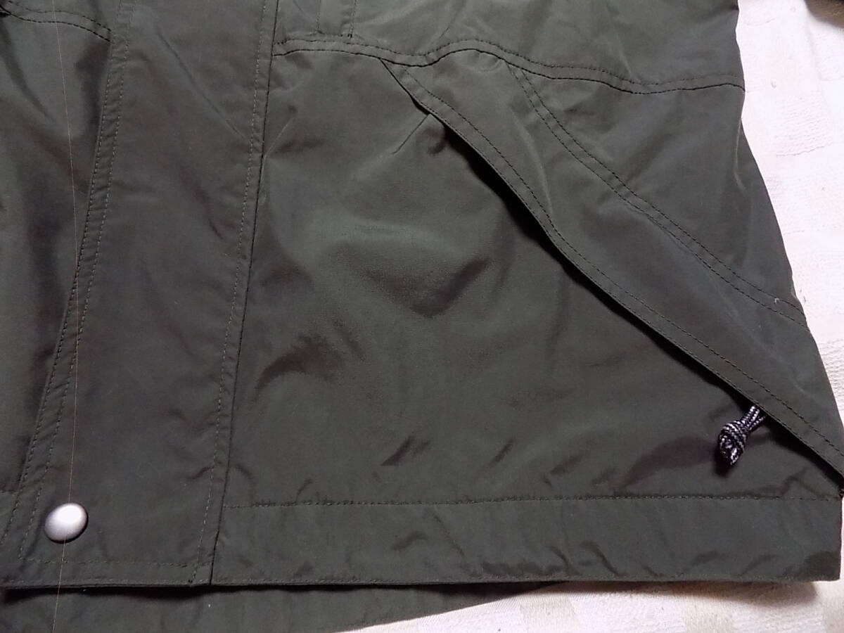 アウトドア 裏メッシュ オリーブ色 ナイロンジャケット L フード収納あり (管上1)_画像7