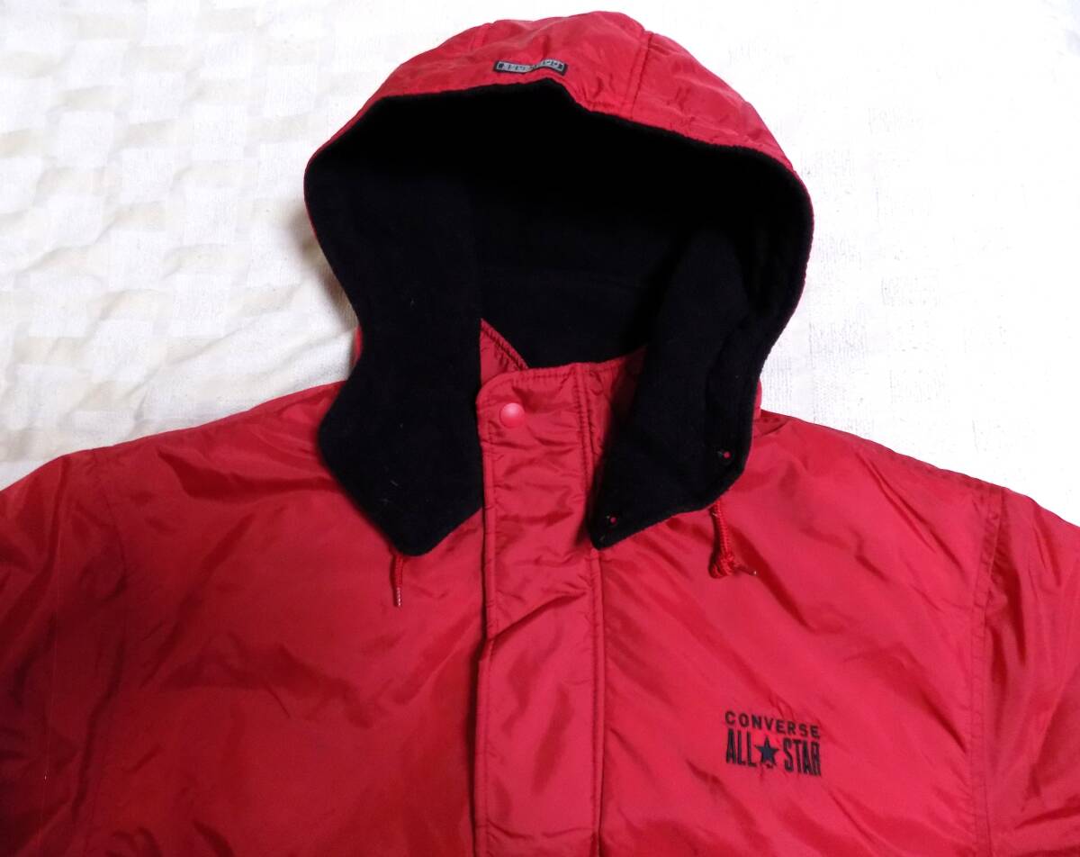 コンバース　オールスター　裏ボア＆フリース　赤ベンチコート LL　_画像5