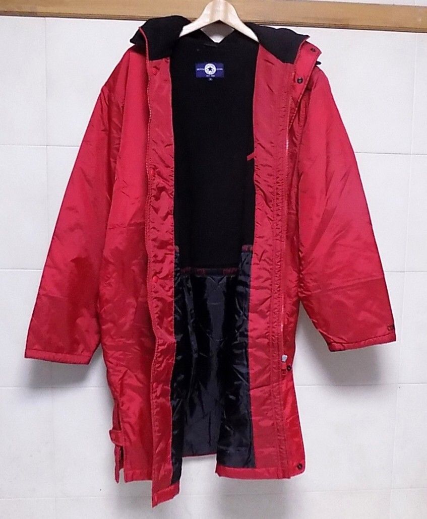 コンバース　オールスター　裏ボア＆フリース　赤ベンチコート LL　_画像3