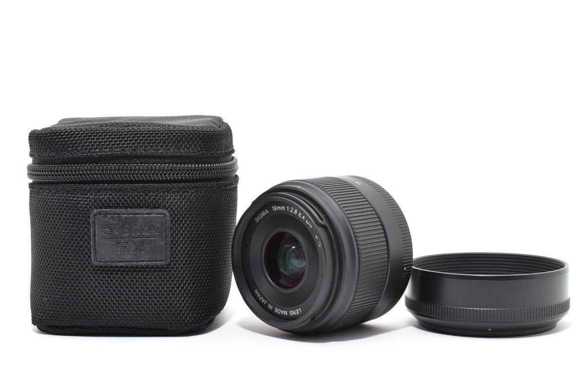 ★訳あり特上品★シグマ SIGMA 19mm 2.8 EX DN ソニー Eマウント用 ブラック★ LL73#5788_画像1